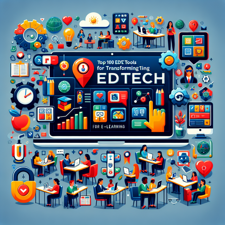 Top 100 EdTech Tools for Transforming Teaching and Learning: Innovative Technology for E-Learning